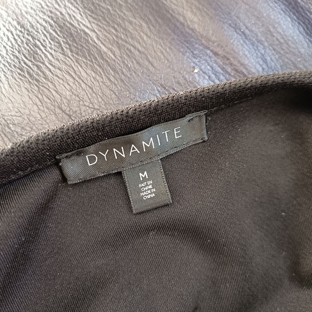 Dynamite Black Ruffle Sleeve Long Sleeve Top - Picture 5 of 5